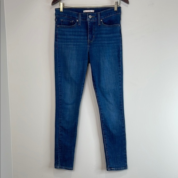 Levi’s 311 Shaping Skinny Jeans Blue Swell Dark Wash Red Tab Size 28 - Picture 2 of 12